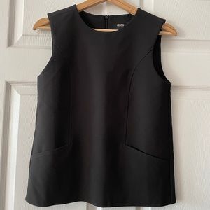 Asos sleeveless top black size us2